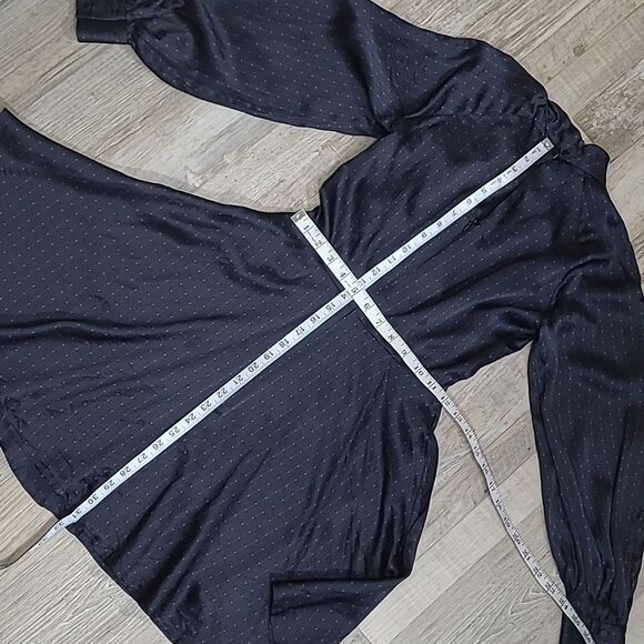 🚩Nwot Club Monaco Silk Mini Dress Balloon Sleeves. - Picture 7 of 9